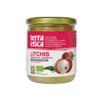 Litchi de Madagascar entier au sirop BIO, Terra Etica (260 g)