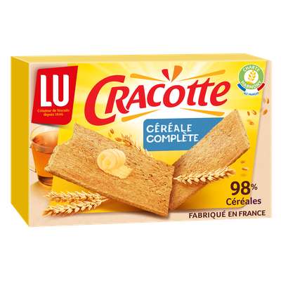 Cracotte aux céréales complètes, Lu (250 g)