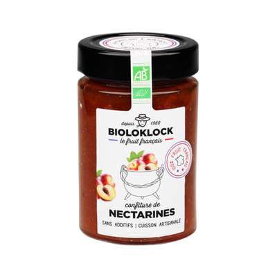 Confiture nectarine BIO, Biolo'klock (230 g)