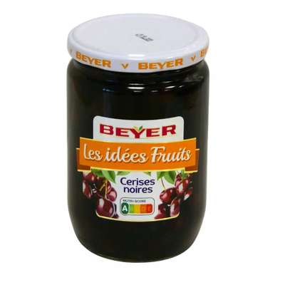 Cerises noires au sirop, Beyer (350 g)