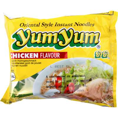 Soupe de nouilles arôme poulet, Yum Yum (60 g)