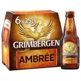 Pack de bière ambrée 6,5°, Grimbergen (6 x 25 cl)