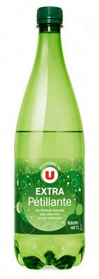 Eau minérale gazeuse extra pétillante, U (1 L)