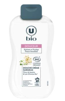Douche crème surgras fleur de jasmin lait d'avoine BIO, U BIO (250 ml)