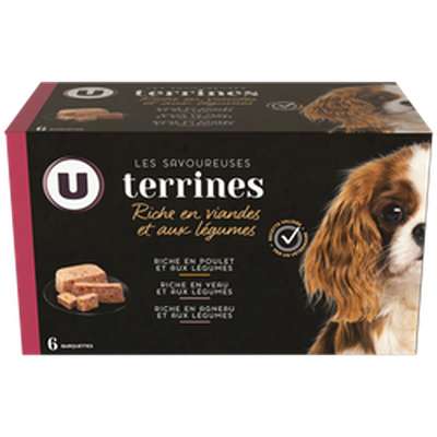 Aliment pour chien Savoureuses terrines riche en viandes & légumes , U  (6 x 300 g)