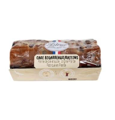 Cake bigarreaux/raisins, Astruc Patisserie (10 tranches, 250 g)