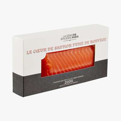 Coeur de saumon fumé de Norvège, La Grande Epicerie de Paris (200 g)