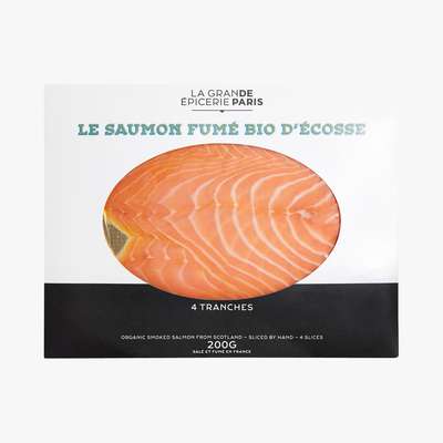 Saumon fumé d'Écosse BIO, La Grande Epicerie de Paris (x 4 tranches, 200 g)