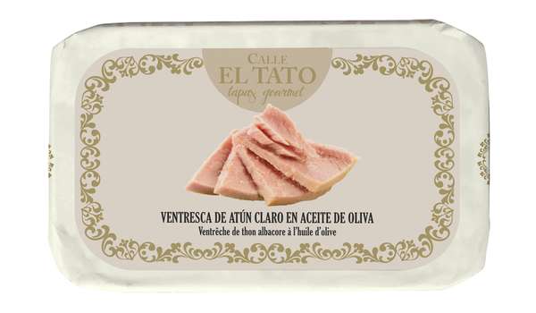 Ventrèche de thon Albacore à l'huile d'olive, Calle El Tato (85 g)
