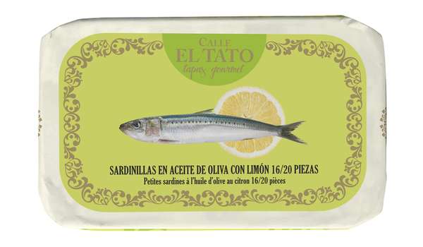 Sardillinas, petites sardines à l'huile d'olive et au citron, Calle El Tato (81 g)