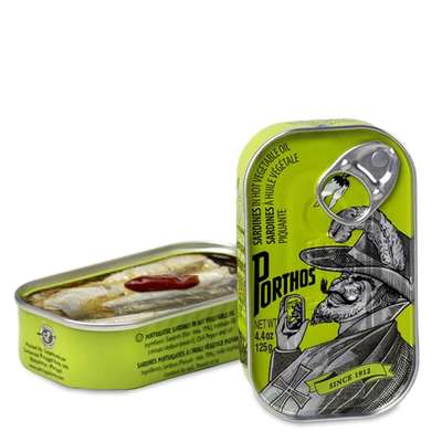 Sardines à l'huile d'olive picante, Porthos (81 g)