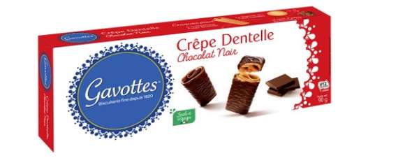 Crêpe dentelle au chocolat noir, Gavottes (90 g)