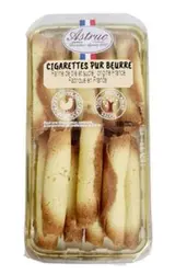 Cigarette pur beurre, Astruc Pâtisserie (x 17, 150 g)