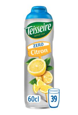 Sirop de citron 0%, Teisseire (60 cl)