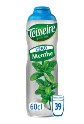 Sirop de menthe verte 0%, Teisseire (60 cl)