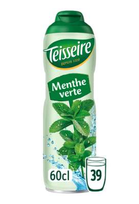 Sirop de menthe verte, Teisseire (60 cl)