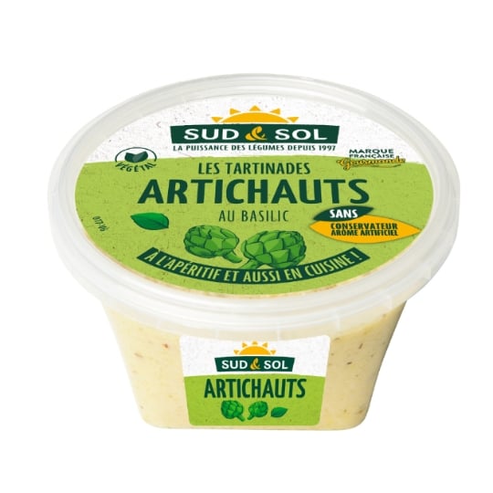 Tartinable Artichauts au Basilic SUD & SOL