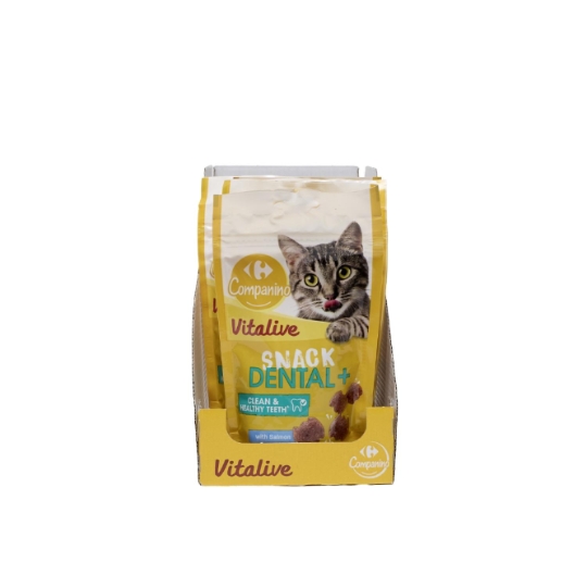 Snack dentaire pour chat saumon CARREFOUR