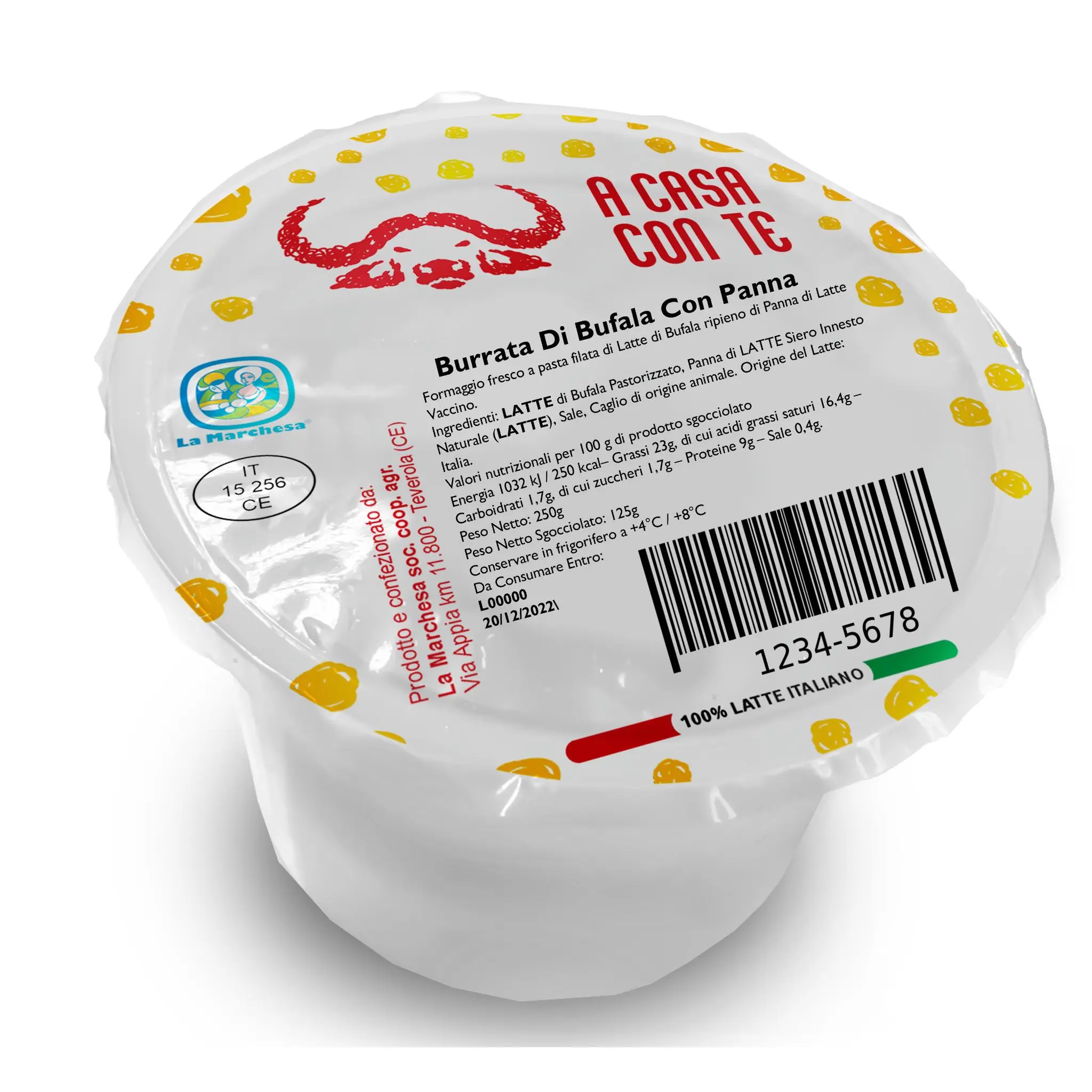A CASA CON TE Burrata Di Bufala Con Panna