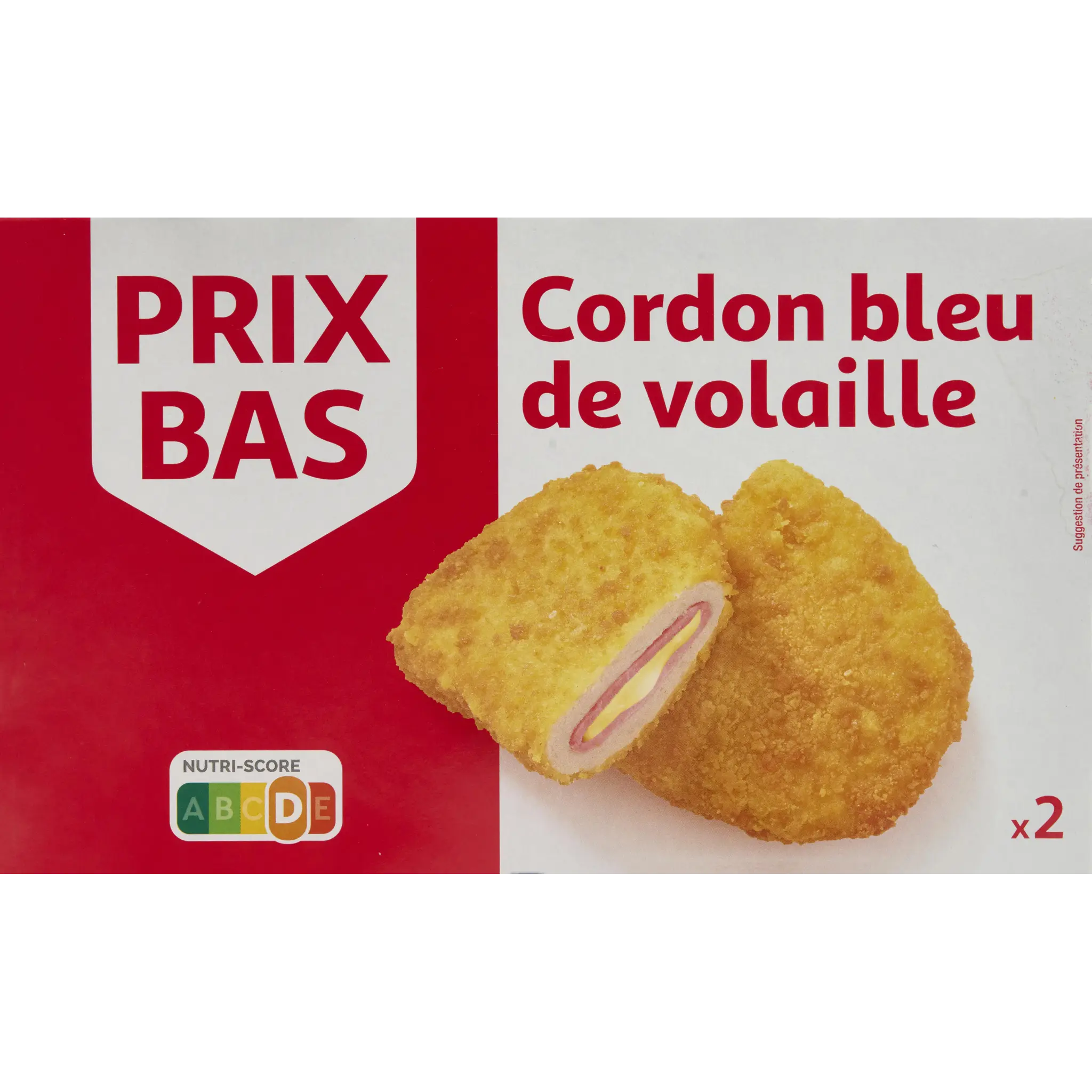 PRIX BAS Cordon bleu de volaille