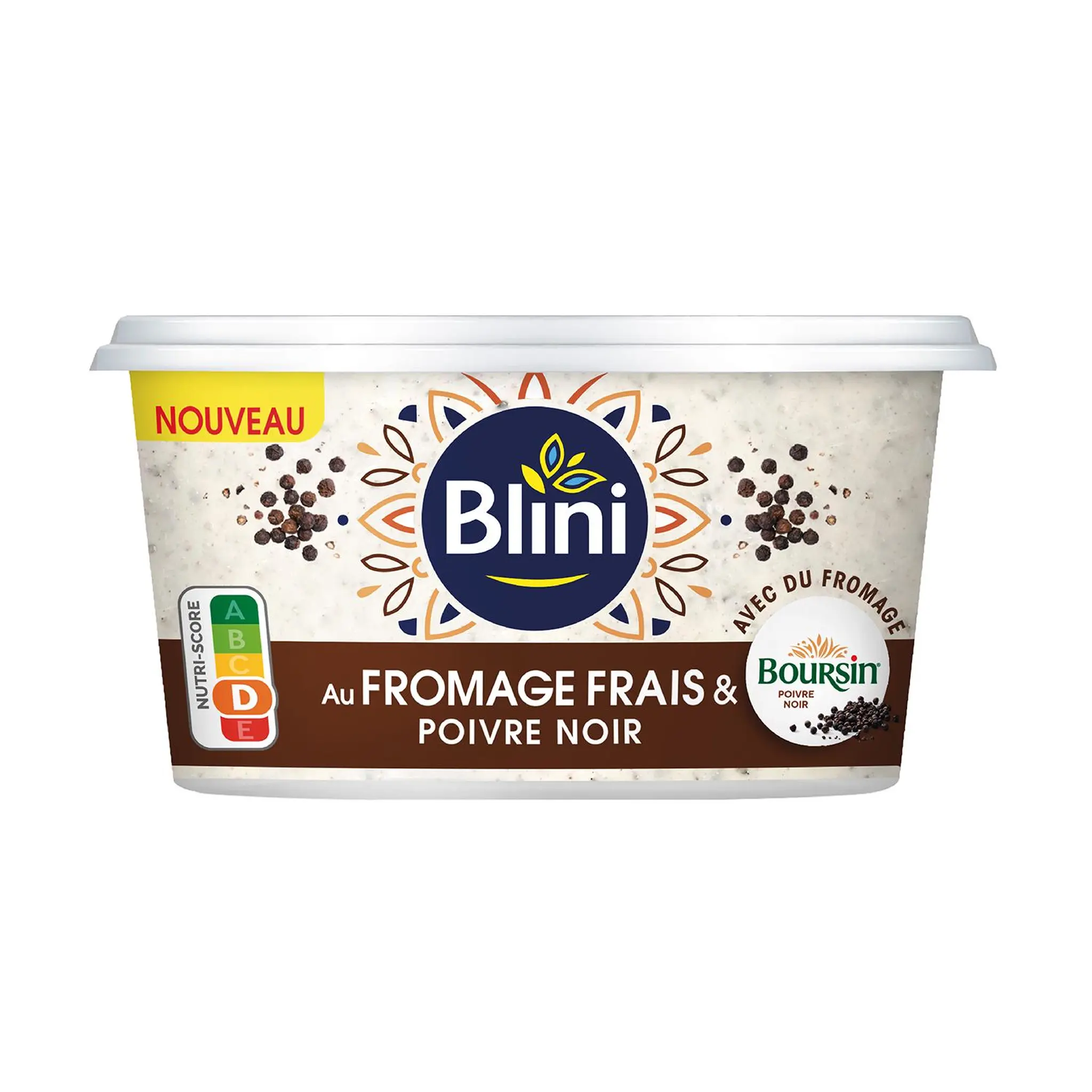 BLINI Au fromage frais Boursin et poivre noir
