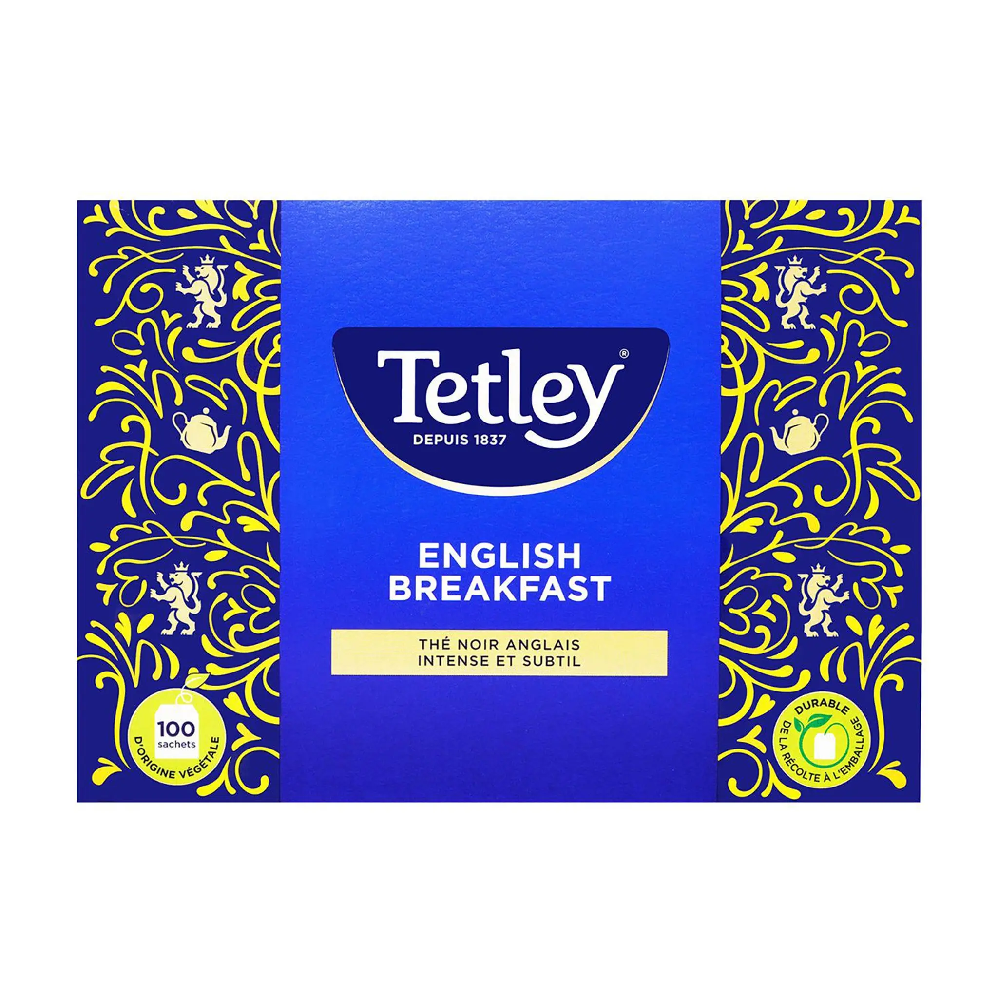 TETLEY Thé noir English Breakfast intense et subtil