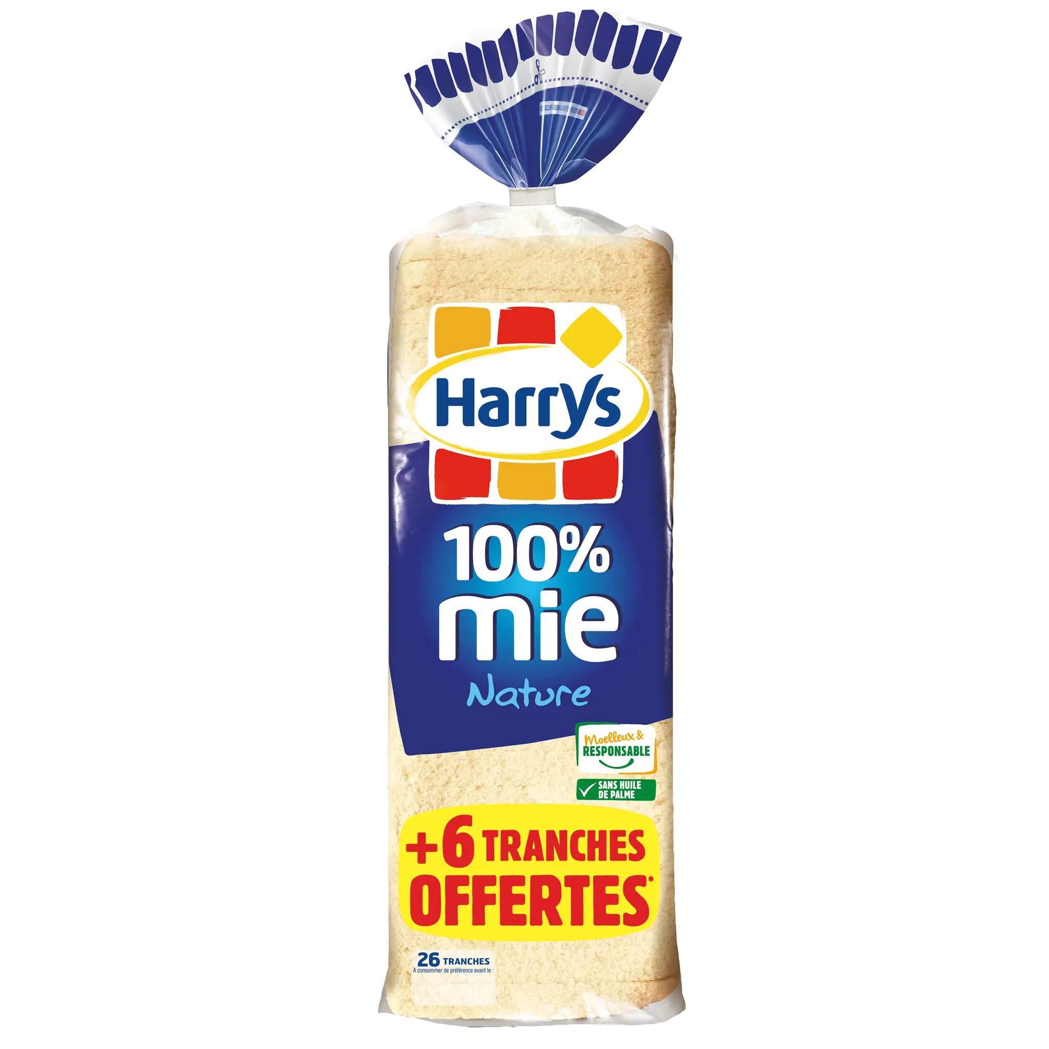 HARRYS Pain de mie nature sans croûte