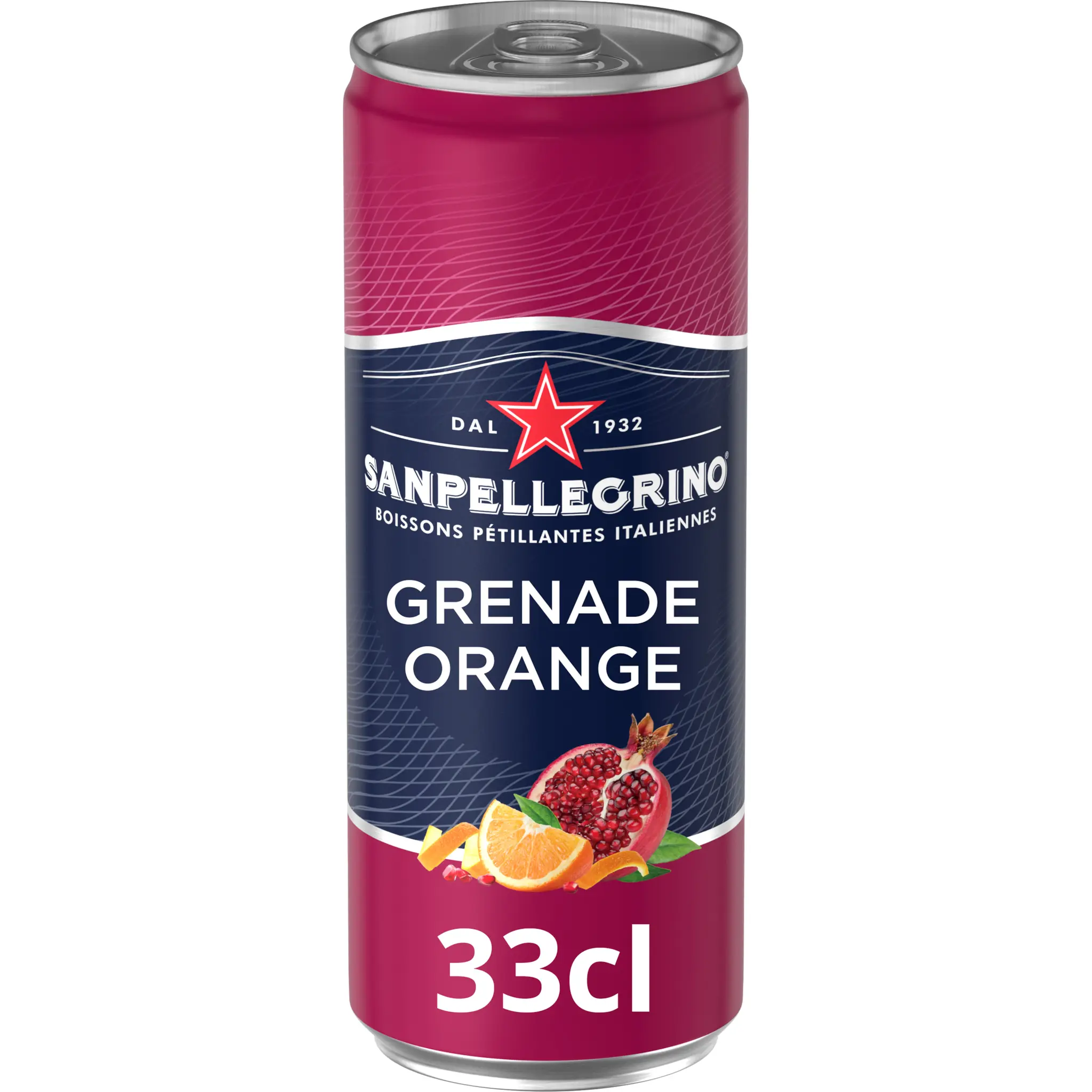 SAN PELLEGRINO Eau minérale pétillante saveur grenade orange