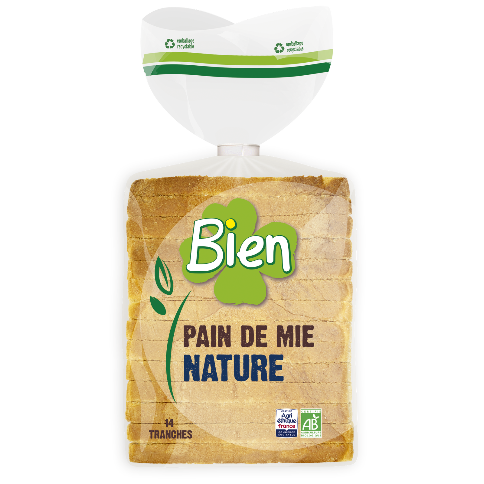 Pain de mie tranché bio et équitable
