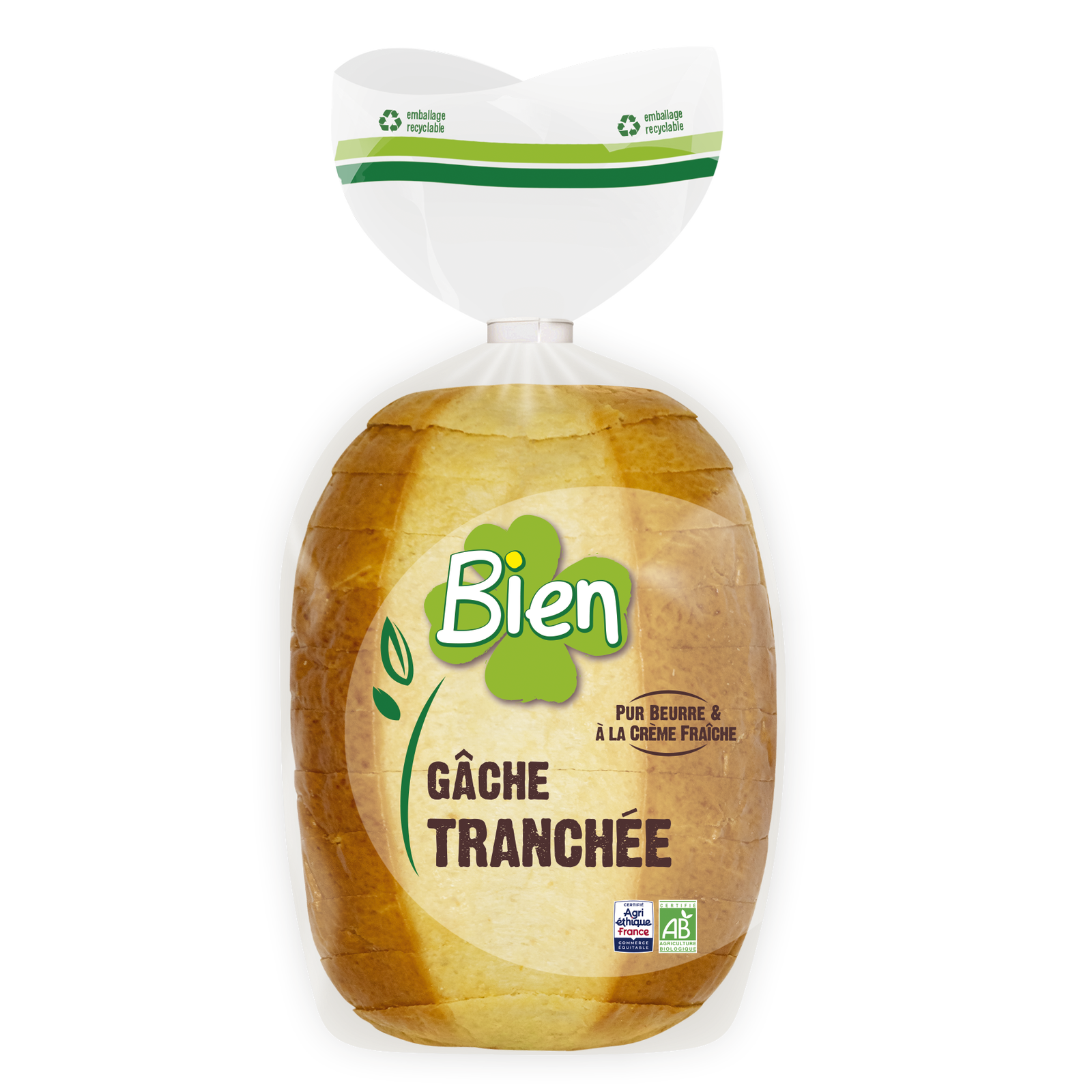 Gâche tranchée bio et équitable