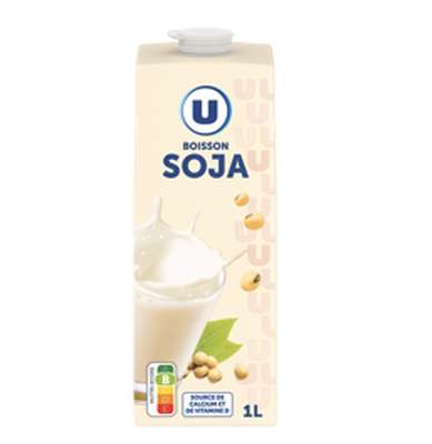 Boisson 100% végétale au soja, U (1 L)