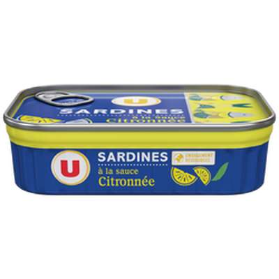 Sardines sauce citronnée, U (135 g)