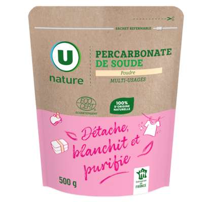 Percarbonate de soude en poudre, U Nature (500 g)