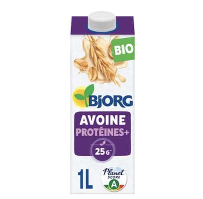 Boisson végétale avoine protéines+ BIO, Bjorg (1 L)