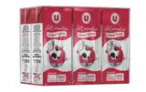 Lait aromatisé saveur fraise, U (6 x 20 cl)