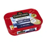 Sardines sans arêtes au naturel, Connetable (98 g)
