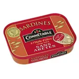 Sardines sans arêtes à l'huile d'olive, Connetable (115 g)