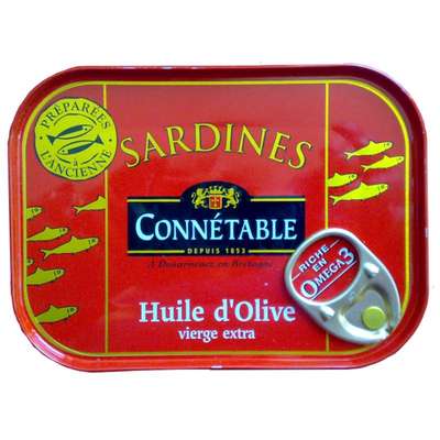 Sardine à l'ancienne à l'huile d'olive, Connetable (115 g)
