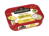 Sardines sans arêtes à l'huile d'olive et citron, Connetable (140 g)