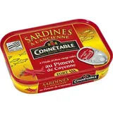 Sardines à l'huile d'olive et au piment de Cayenne, Connétable (115 g)
