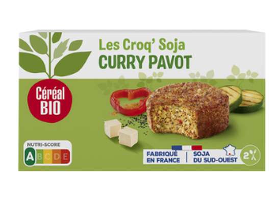 Croq' Soja au curry et pavot, Céréal Bio (200 g)