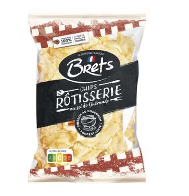 Chips nature Rôtisserie au sel de guérande, Brets  (120 g)