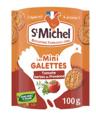 Mini Galette tomates herbe de provence, St Michel  (100 g)