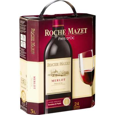 Pays d'Oc IGP Merlot Roche Mazet 2018 (3 L)