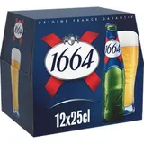 Bière blonde 5.5°, 1664 (pack de 12 x 25 cl)