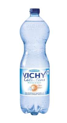 Eau minérale naturelle gazeuse, Vichy Célestins (1,15 L)