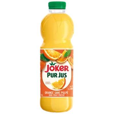 Pur jus d'orange sans pulpe, Joker (1 L)
