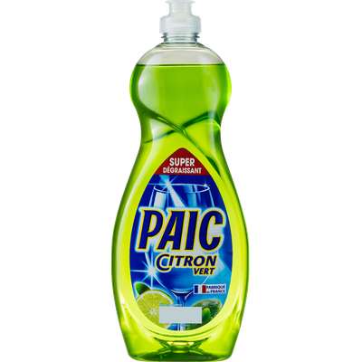 Liquide vaisselle parfum citron vert, Paic (750 ml)