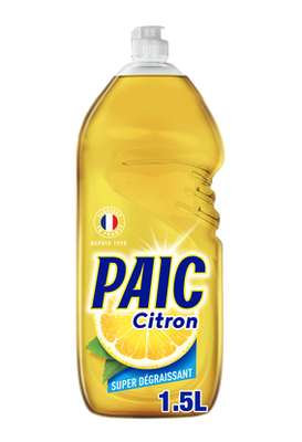 Liquide vaisselle citron, Paic (1.5 L)
