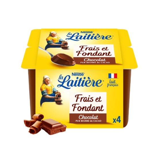 Crème Dessert Frais et fondant chocolat LA LAITIERE